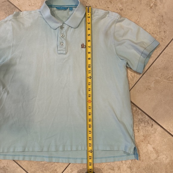 Tori Richard Honolulu Shirt Men Large Green Short Sleeve Polo Embroidered Monkey - Picture 5 of 8